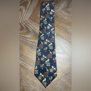 VINTAGE CIRCUS ALL SILK NECKTIE BY PIERRE CARDIN Elephants, Giraffes, Leopards